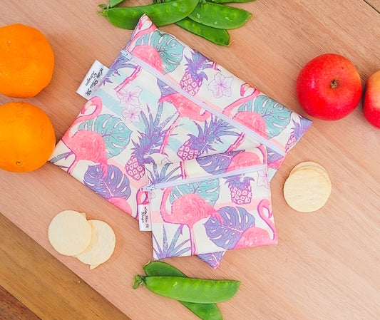 Flamingos Snack / Wet Bag