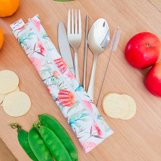 Cream Natives Cutlery Pouch