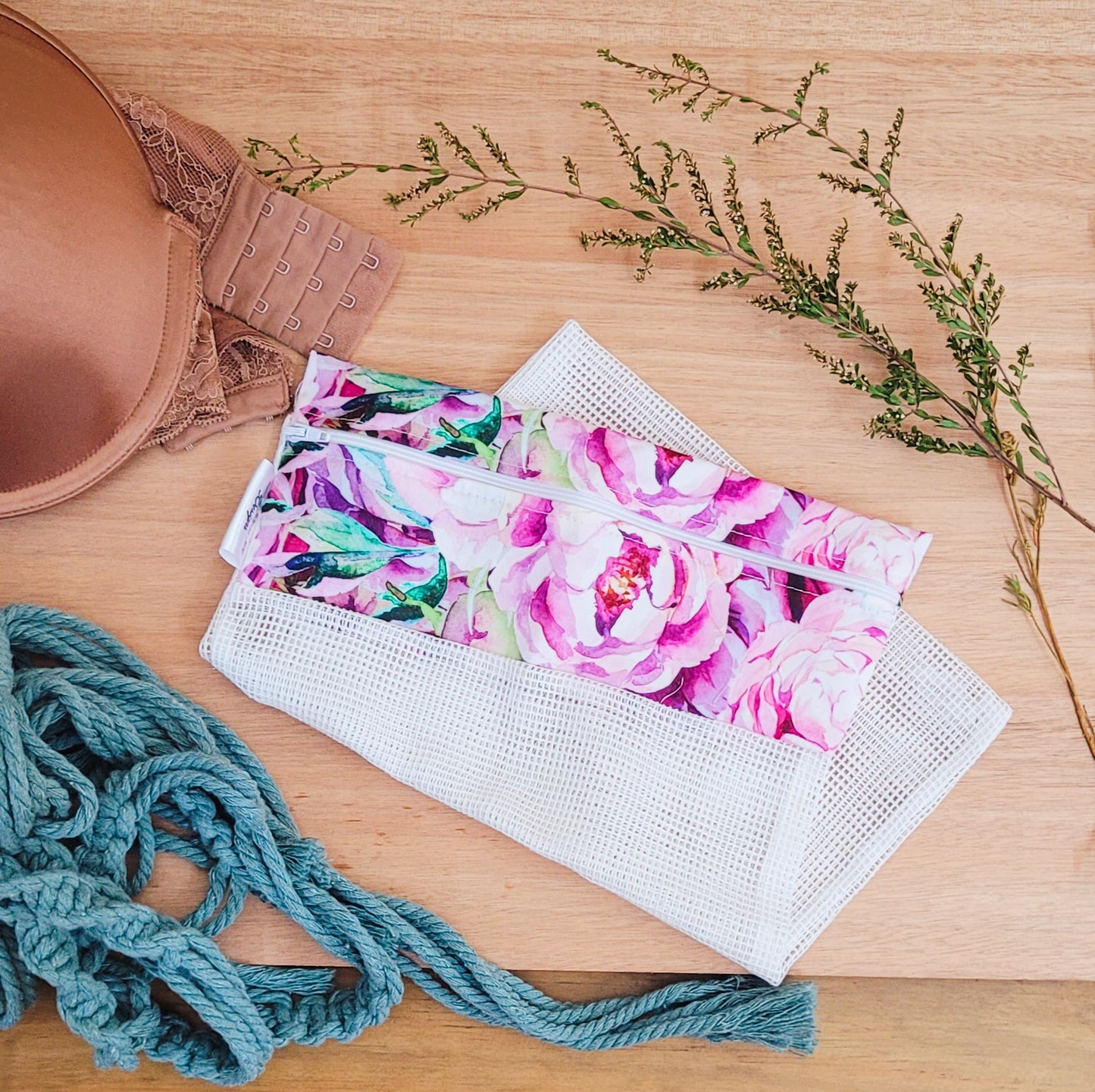 Floral Produce Bag / Wash Bag
