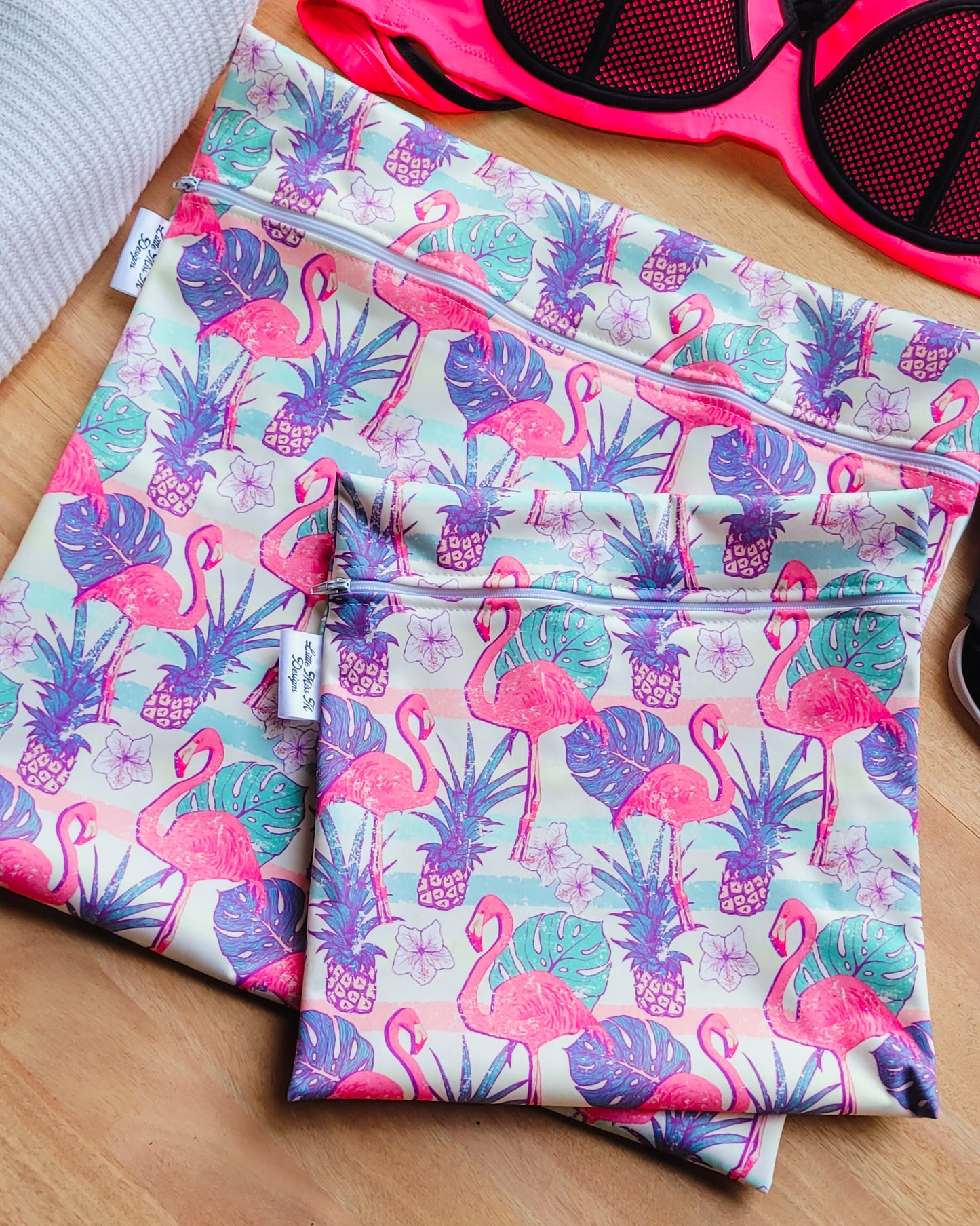 Flamingos Snack / Wet Bag