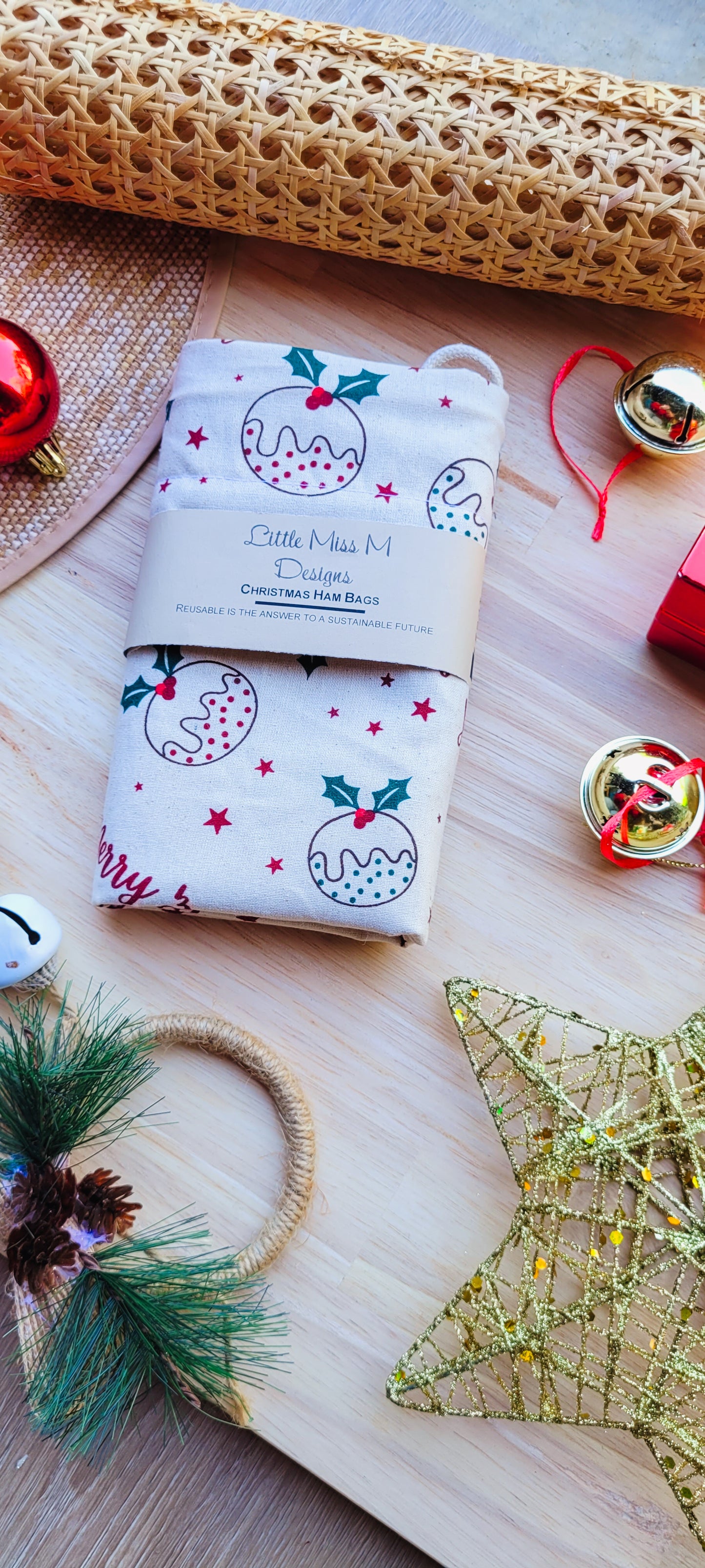 Puddings Christmas Ham Bag