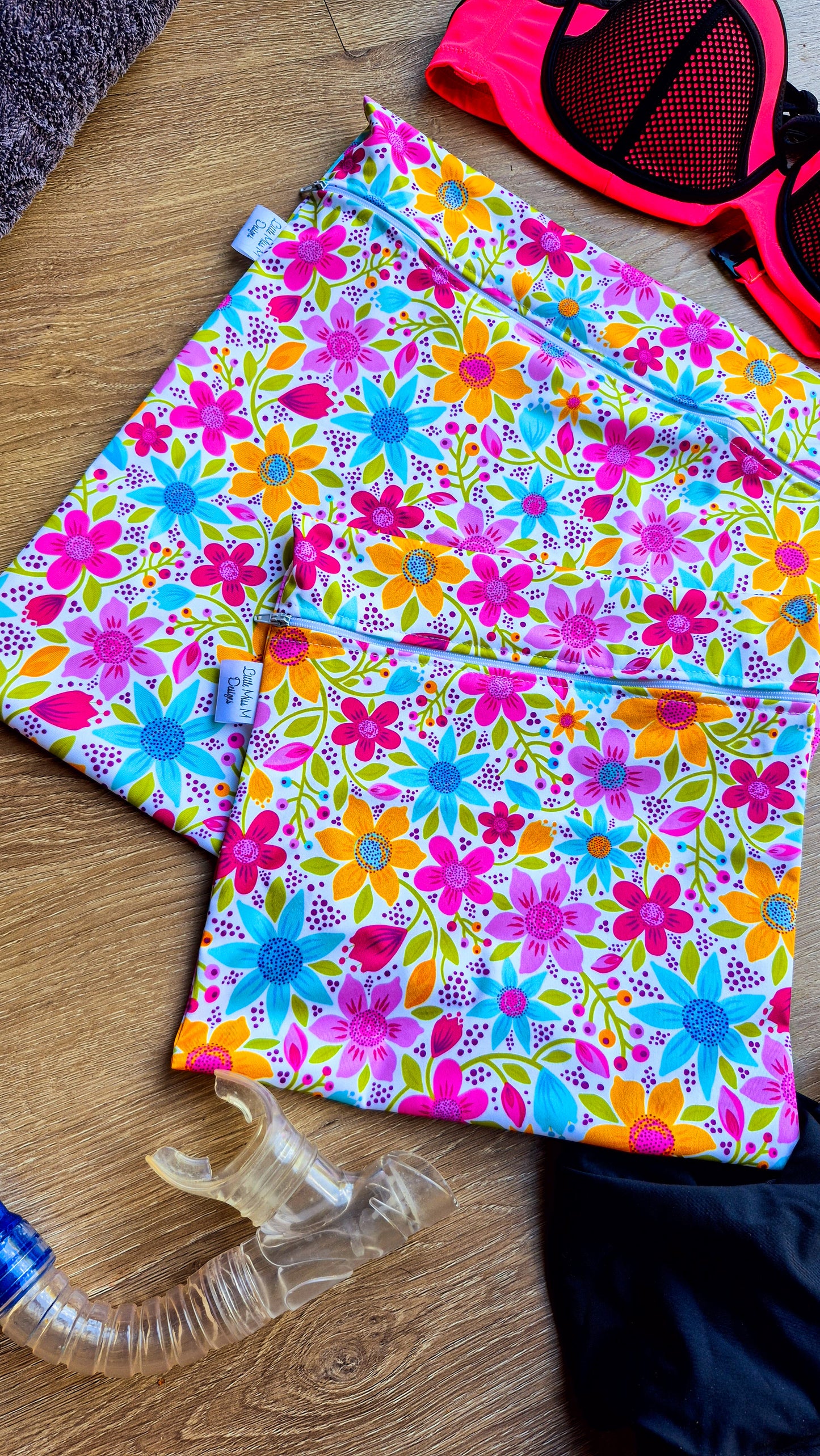 Pretty in Pink Snack Bags & Swim / Wet Bags NEW