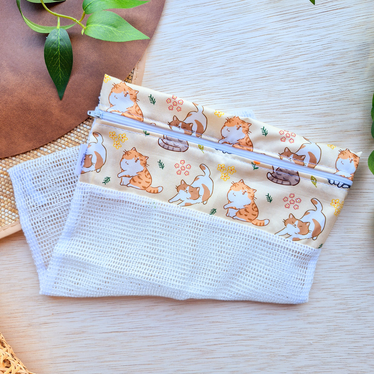 Kitty cat Produce Bag / Wash Bag