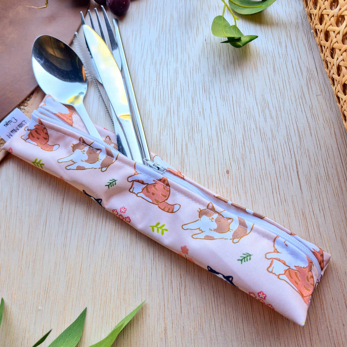 Kitty cat Cutlery Pouch NEW