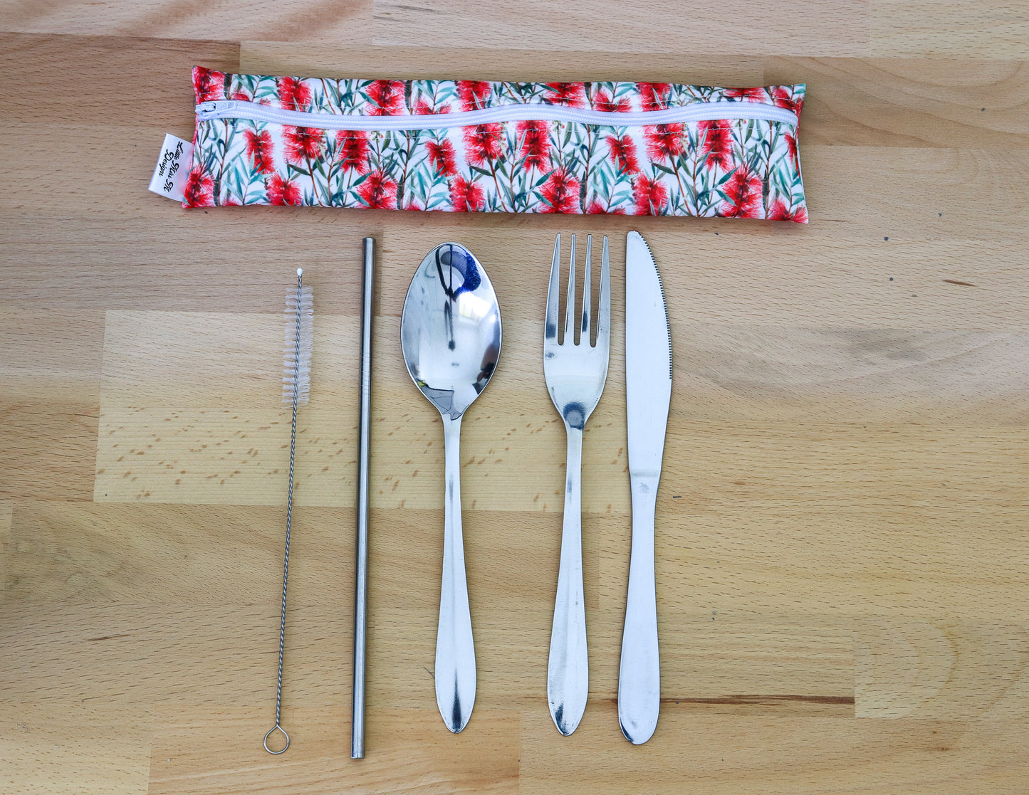 Bottle Brush Cutlery Pouch