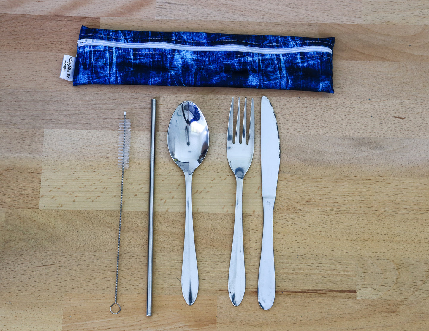 Denim Cutlery Pouch