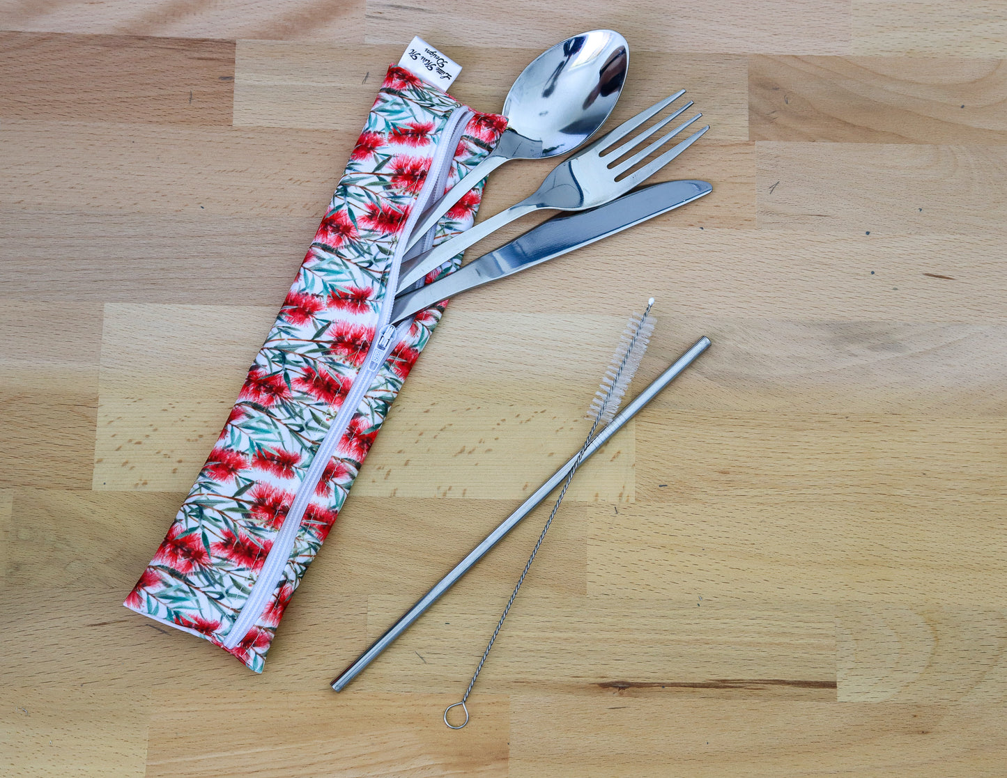 Bottle Brush Cutlery Pouch