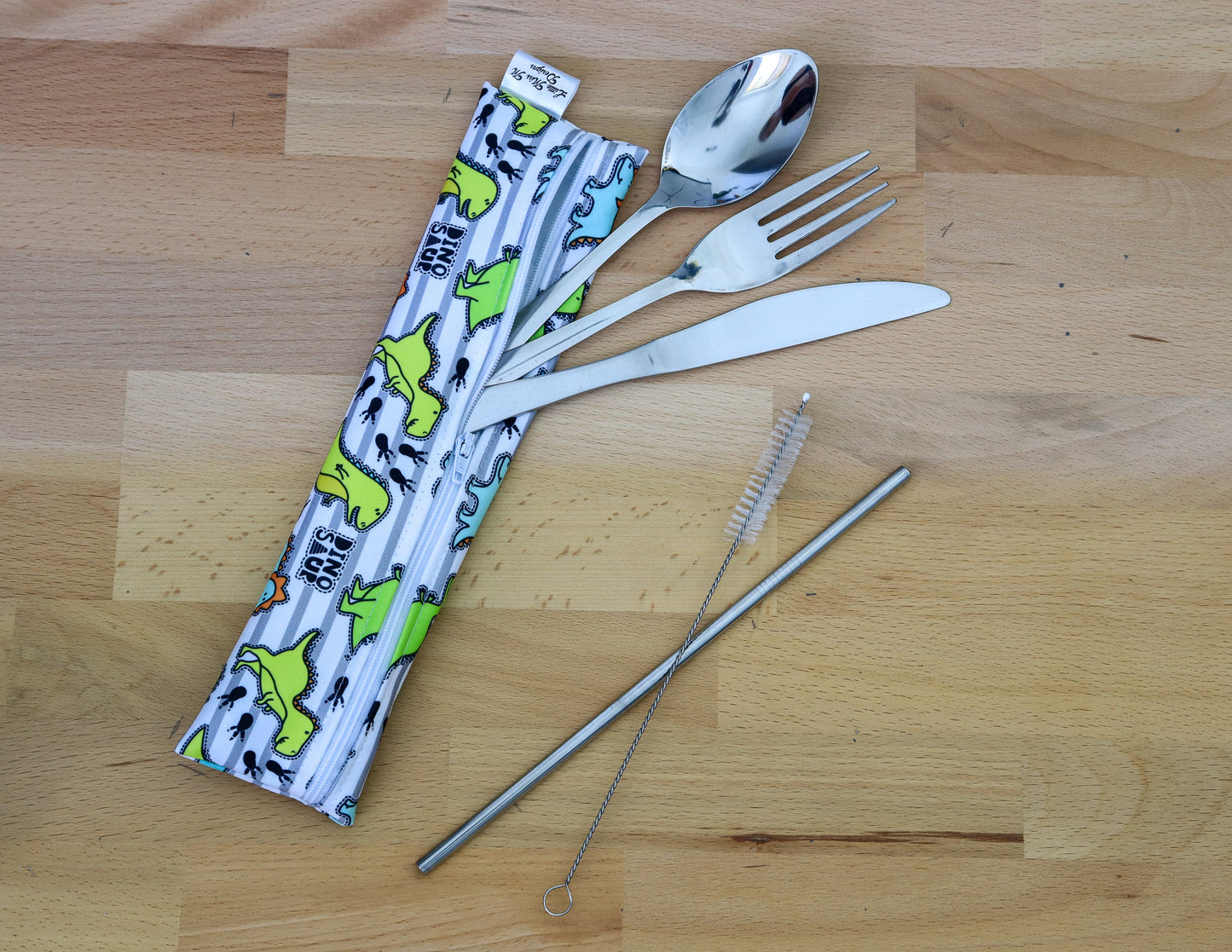 New Dino Cutlery Pouch