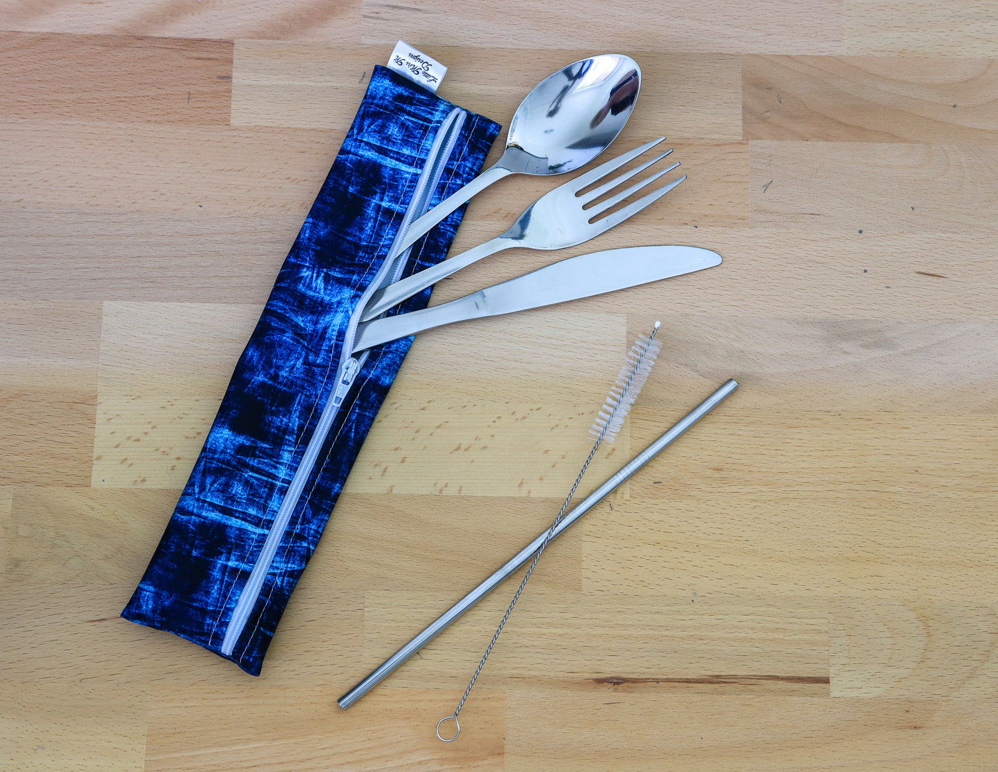Denim Cutlery Pouch