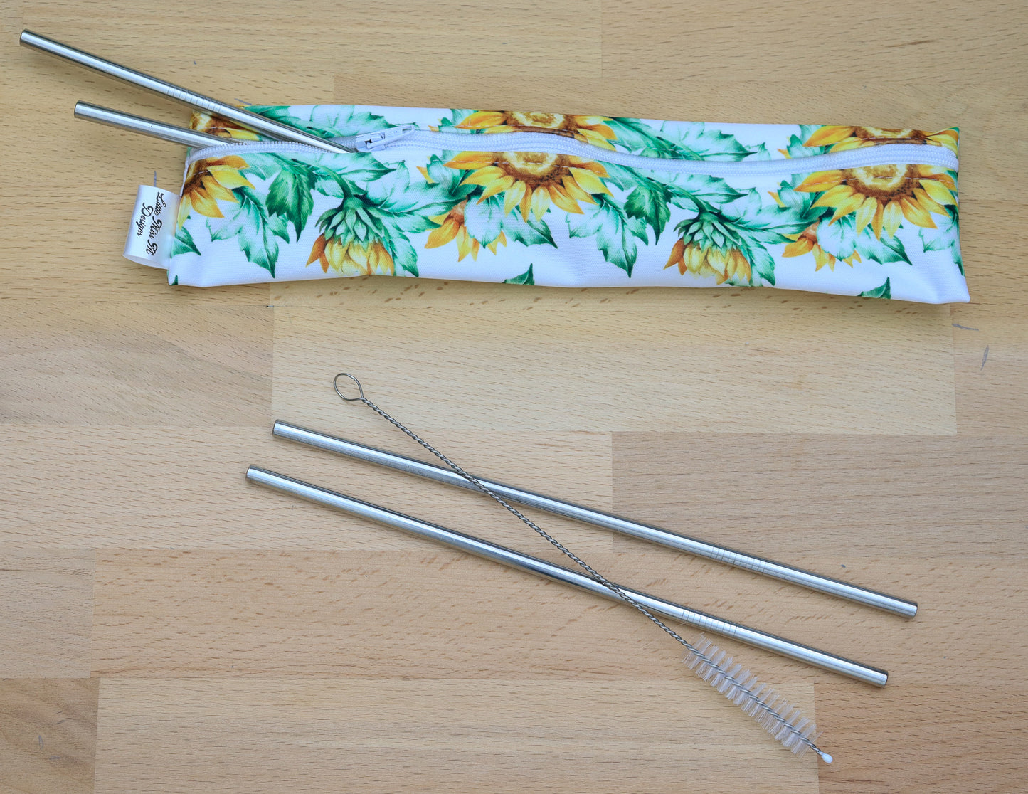 Sunflowers Straw Pouch