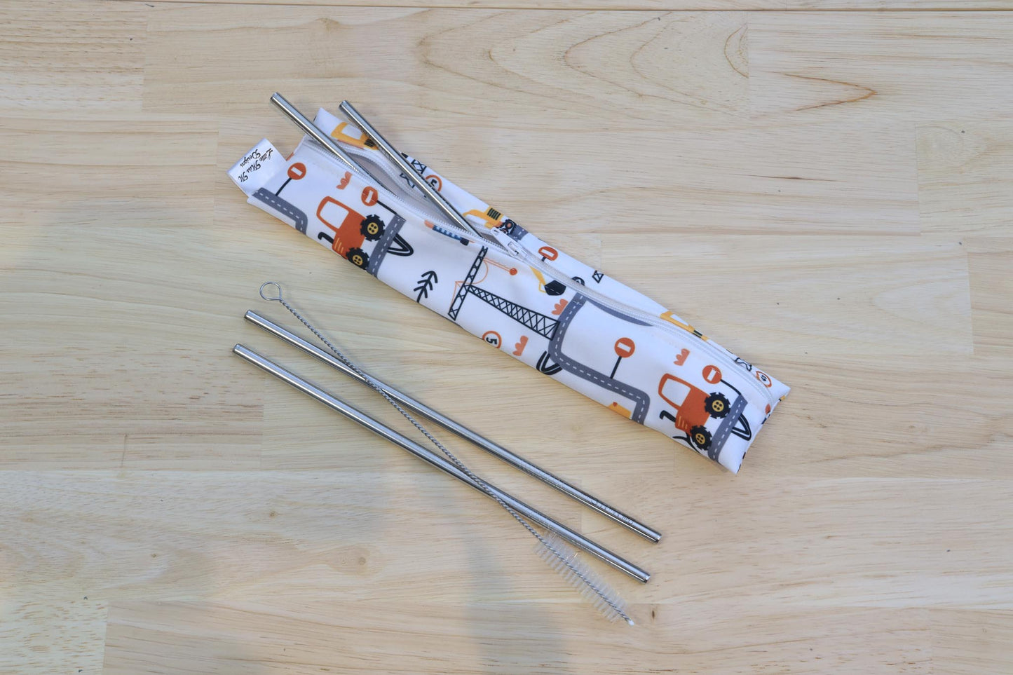 Roadworks Straw Pouch