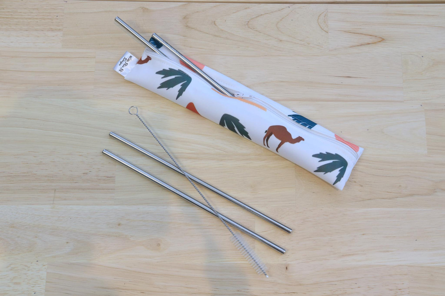 Carmel the Camel Straw Pouch