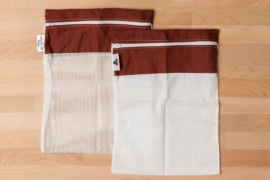 Burgundy Produce Bag / Wash Bag