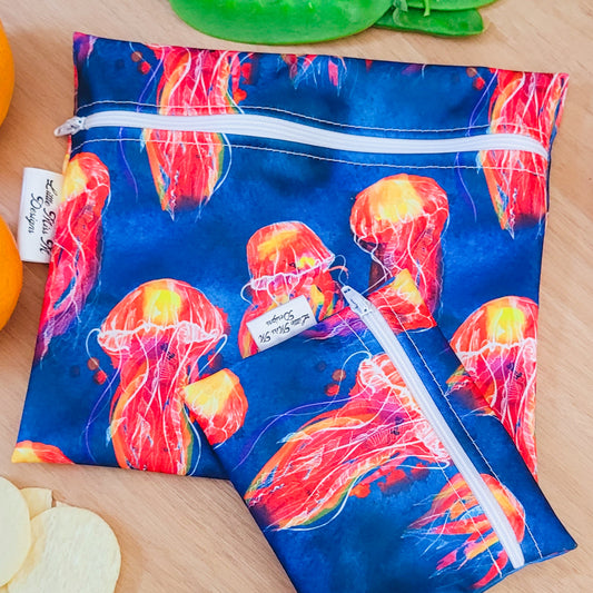 Firey Jellyfish  Limited Edition Snack / Wet Bag