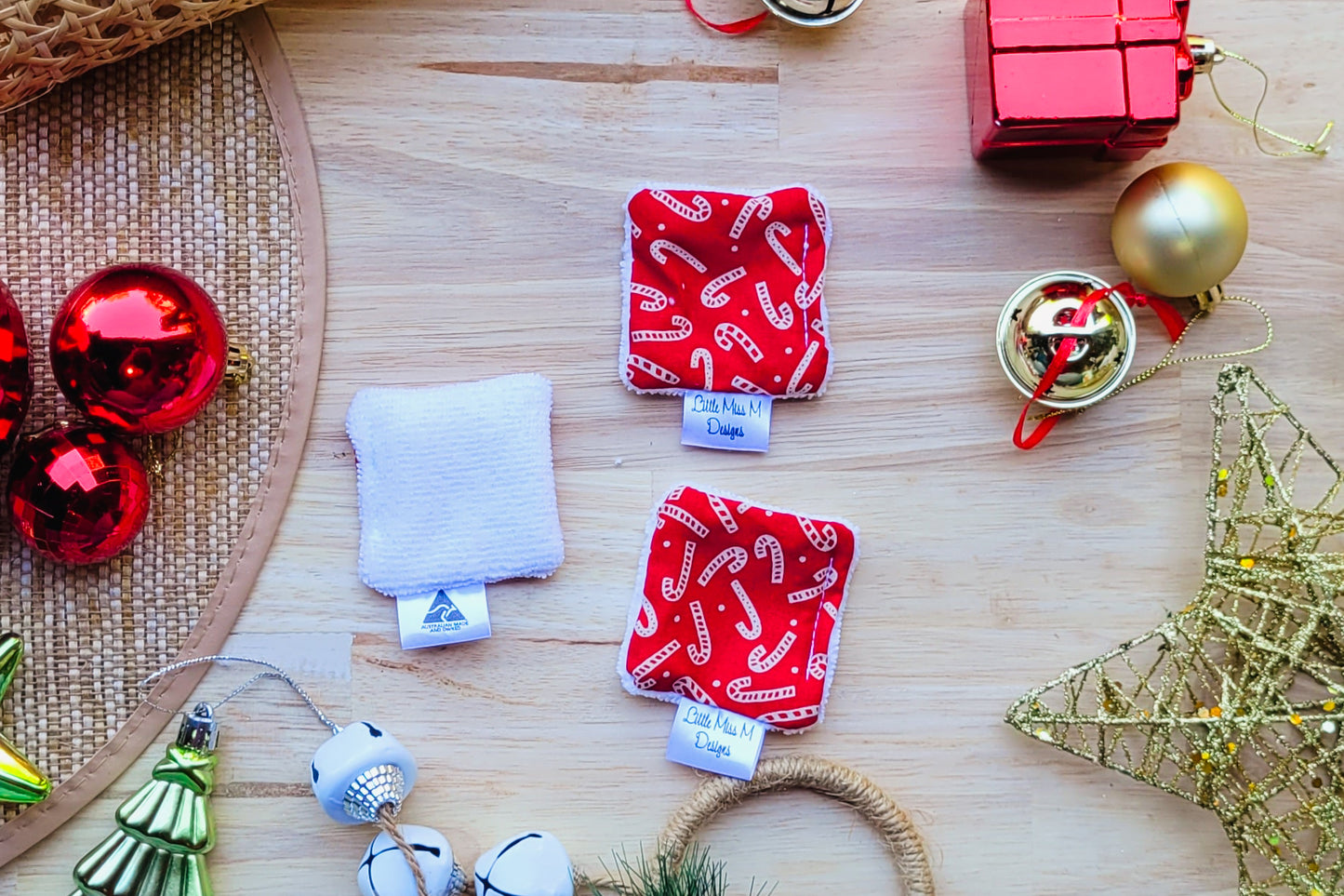 Candy Cane Christmas Makeup wipes