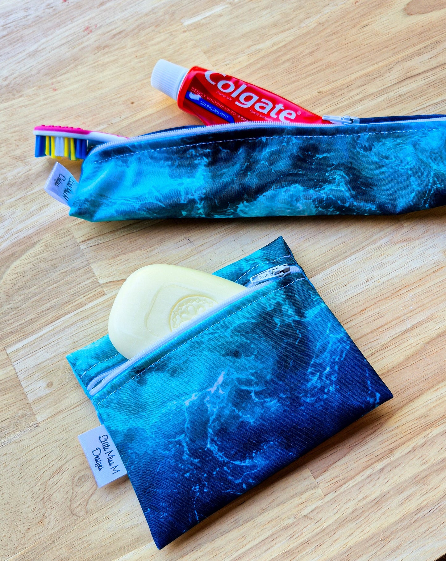 Ocean Travel Soap & Toothbrush Pouch NEW