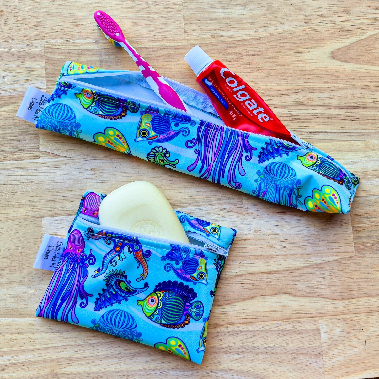 Under the Sea Travel Soap & Toothbrush Pouch NEW