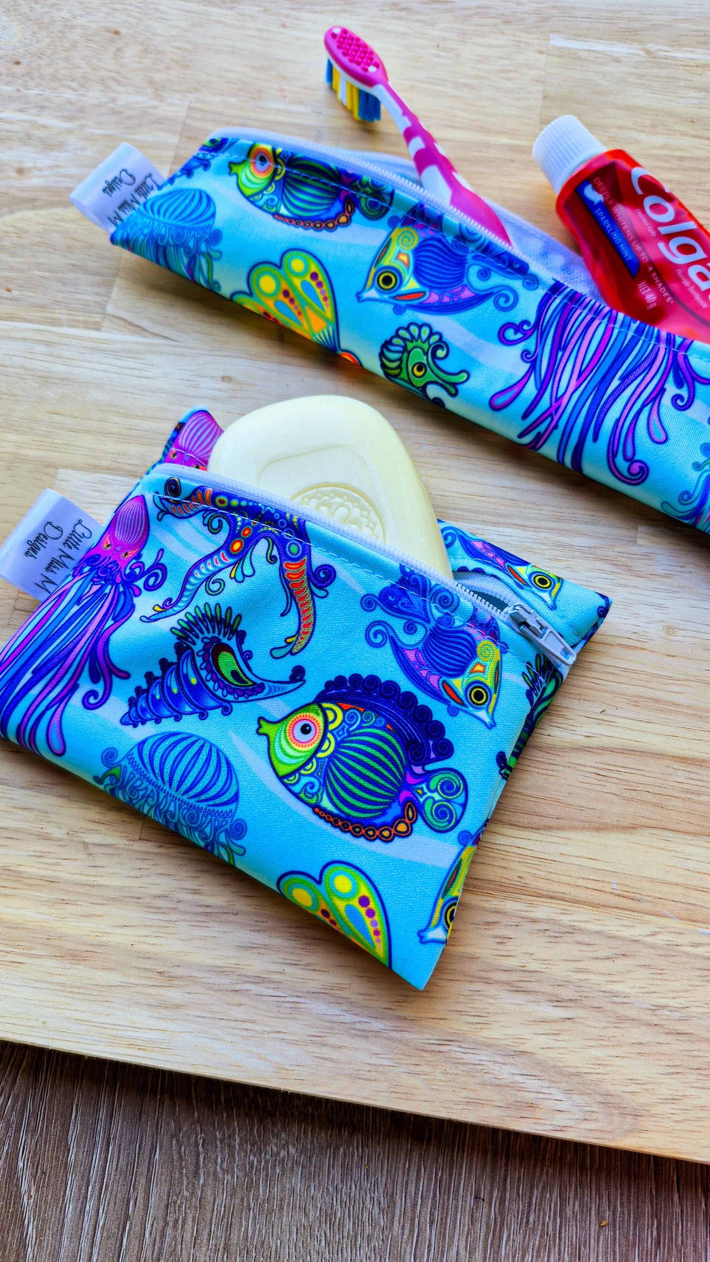 Under the Sea Travel Soap & Toothbrush Pouch NEW