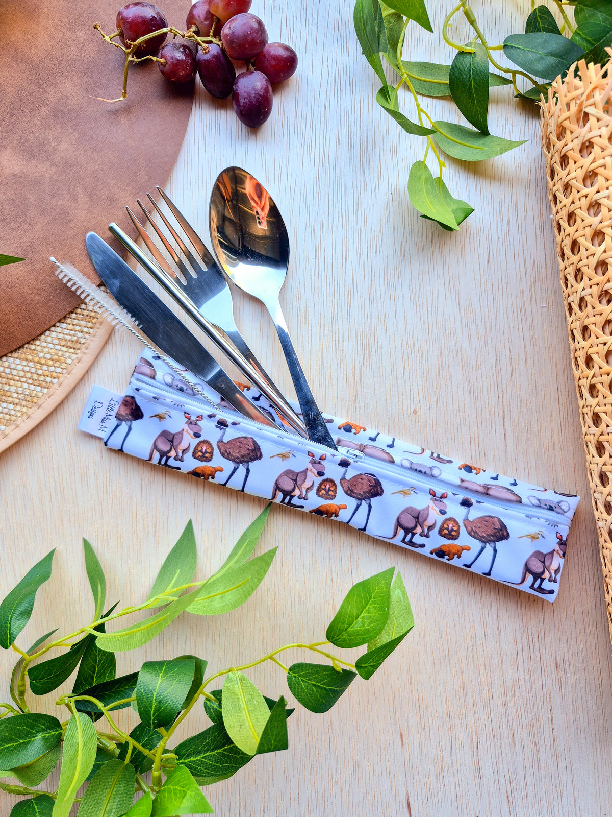 Aussie Friends Cutlery Pouch NEW