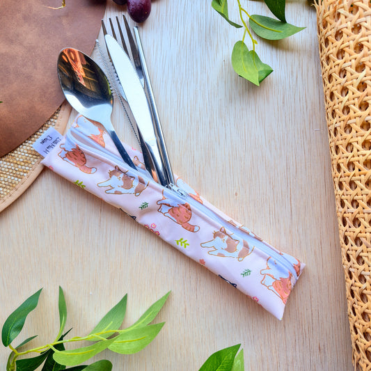Kitty cat Cutlery Pouch NEW