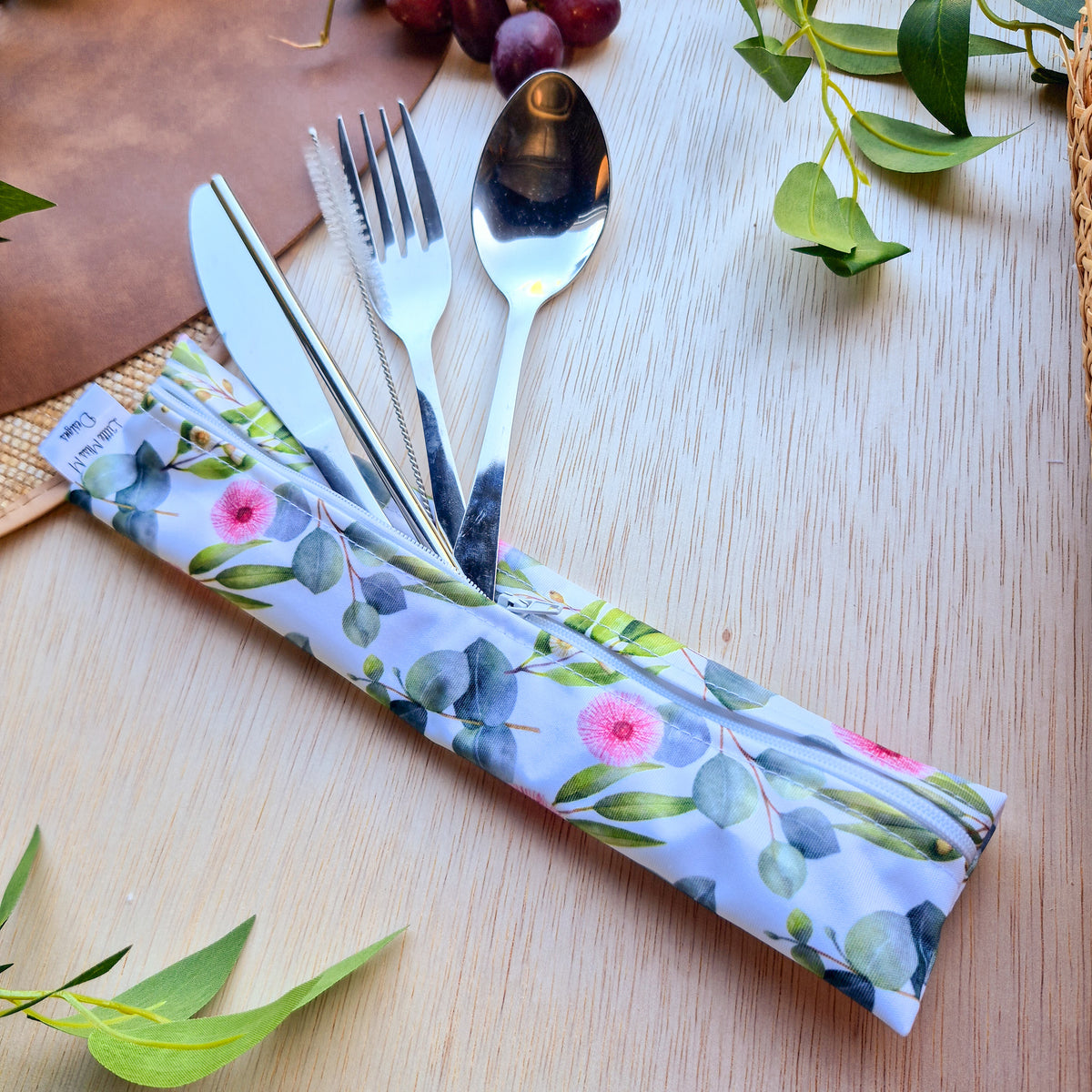 Flowering Gum nuts Cutlery Pouch NEW