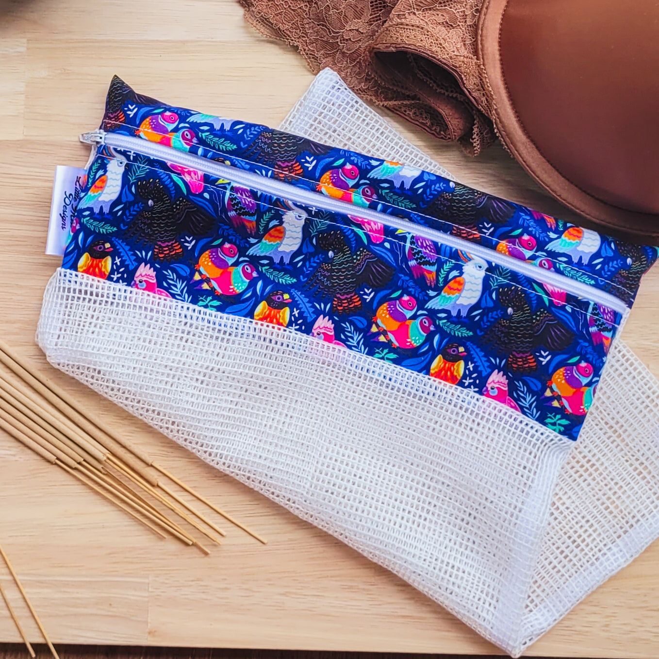 Birds of Aus Produce Bag / Wash Bag