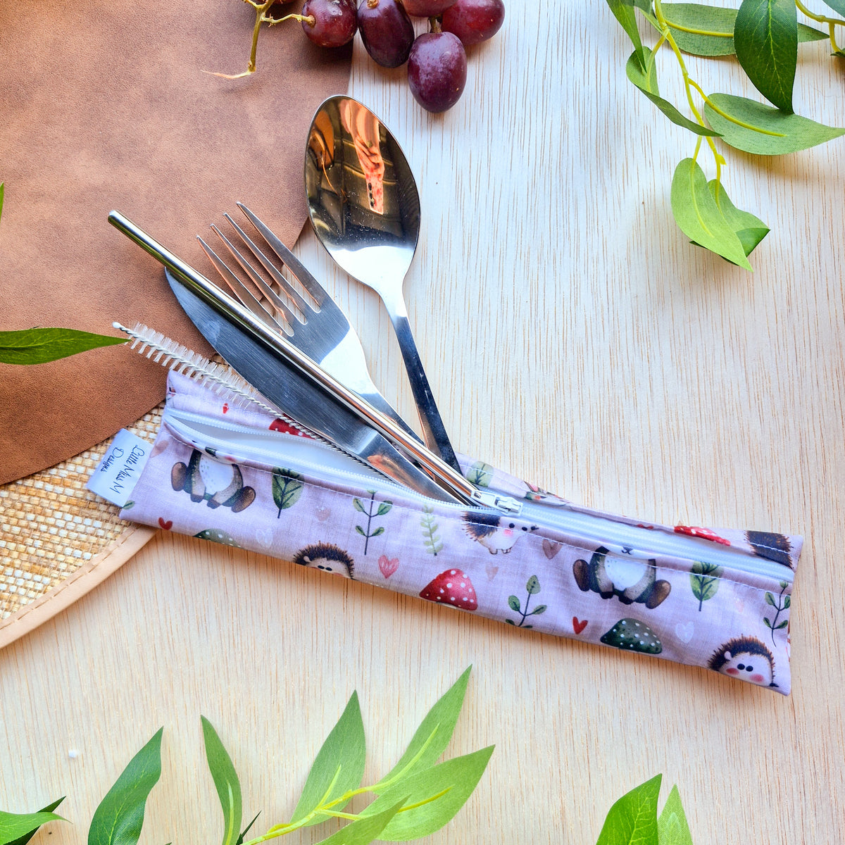 Forest Buddies Cutlery Pouch NEW