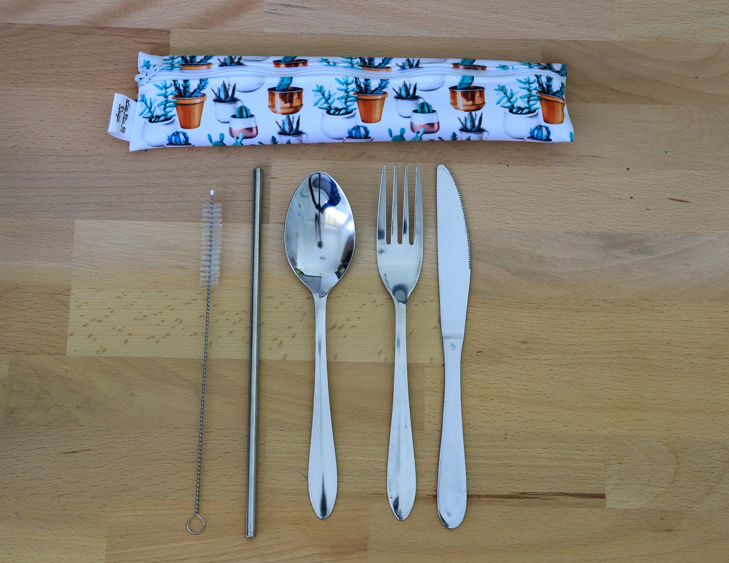 Cactus Cutlery Pouch