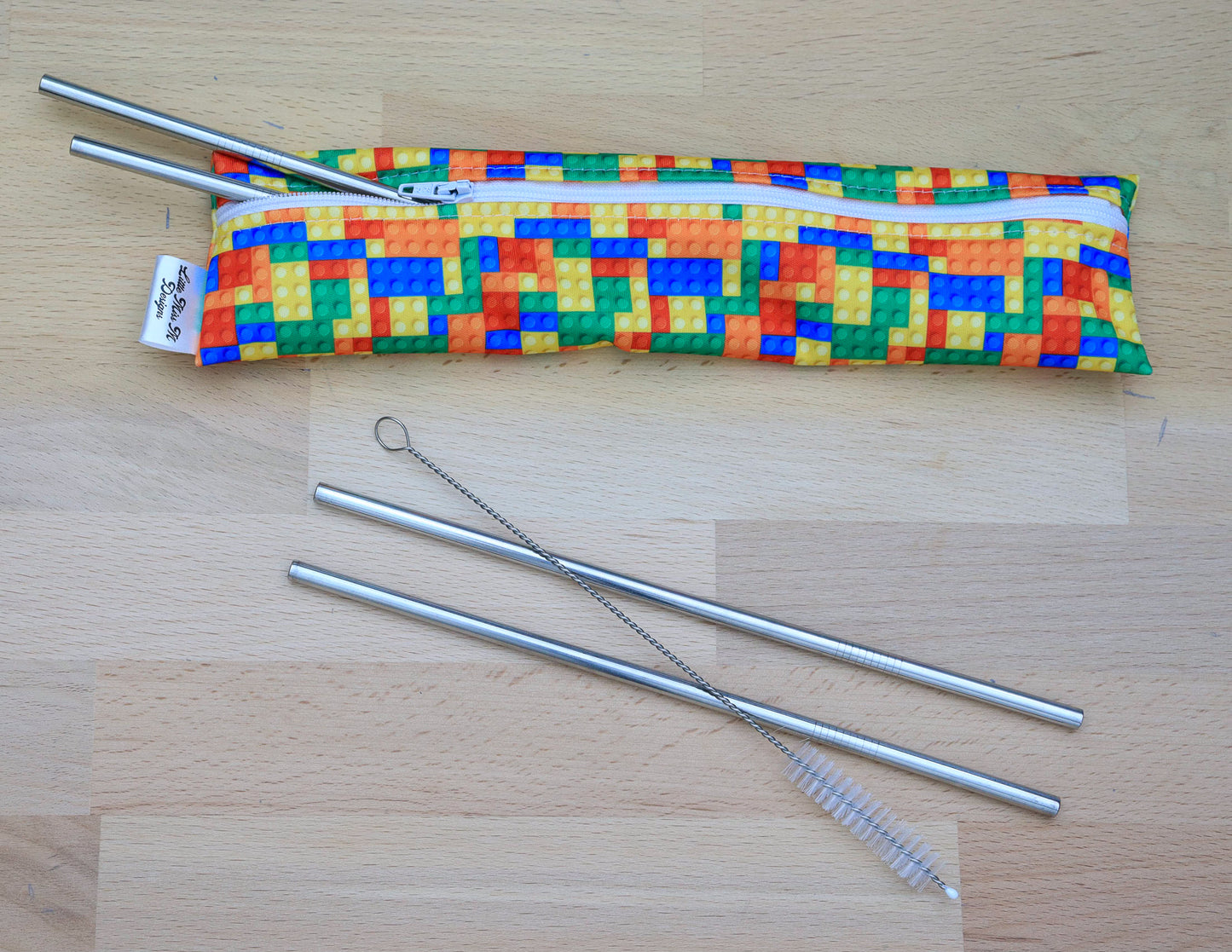 Blocks Straw Pouch