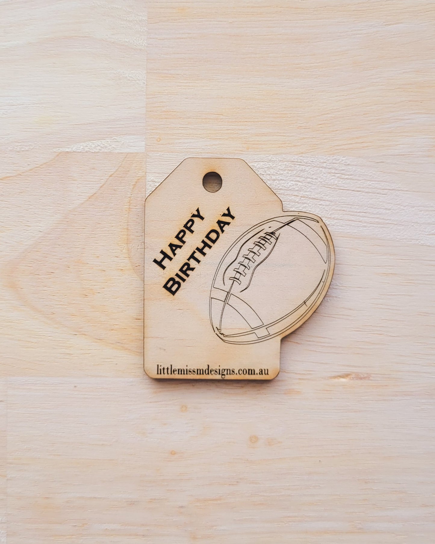 Footy Happy Birthday Reusable Gift Tags