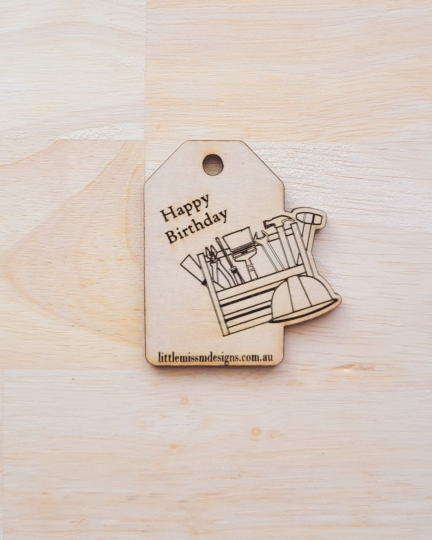 Tools Happy Birthday Reusable Gift Tags