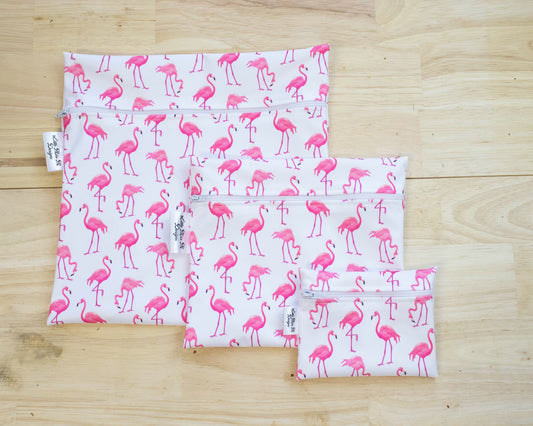 Flamingos Snack / Wet Bag